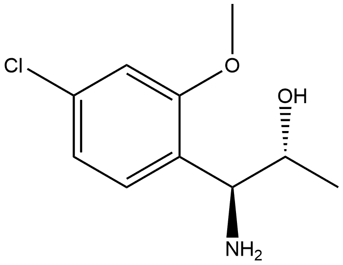 (1S,2R)-1-AMINO-1-(4-CHLORO-2-METHOXYPHENYL)PROPAN-2-OL Structure