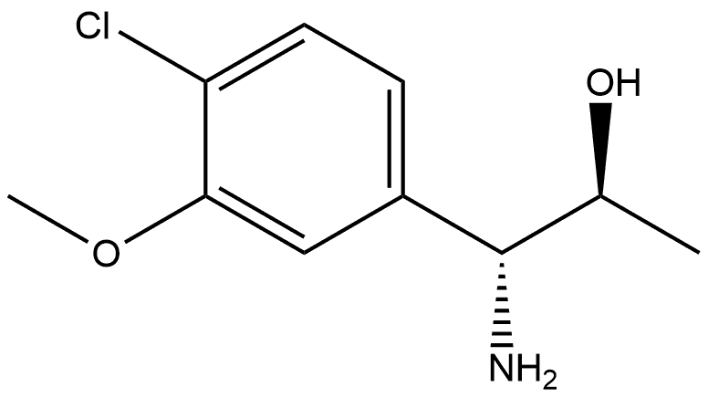 (1R,2S)-1-AMINO-1-(4-CHLORO-3-METHOXYPHENYL)PROPAN-2-OL Structure