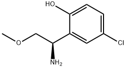 (R)-2-(1-amino-2-methoxyethyl)-4-chlorophenol Structure