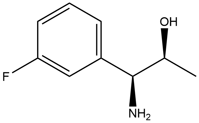 (1S,2S)-1-AMINO-1-(3-FLUOROPHENYL)PROPAN-2-OL Structure