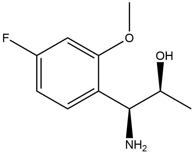 (1S,2S)-1-AMINO-1-(4-FLUORO-2-METHOXYPHENYL)PROPAN-2-OL Structure