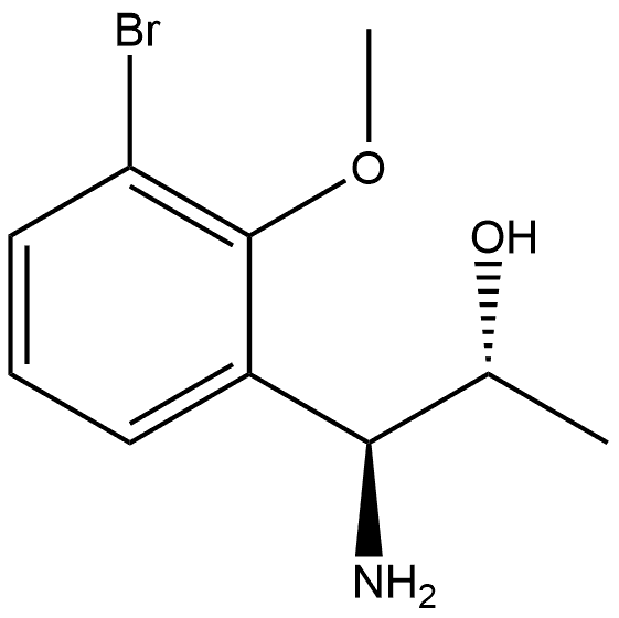 (1S,2R)-1-AMINO-1-(3-BROMO-2-METHOXYPHENYL)PROPAN-2-OL Structure