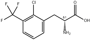 (2R)-2-amino-3-[2-chloro-3-(trifluoromethyl)phenyl]propanoic acid Structure