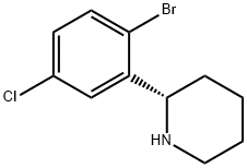 (2S)-2-(2-bromo-5-chlorophenyl)piperidine Structure