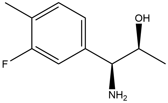 (1S,2S)-1-AMINO-1-(3-FLUORO-4-METHYLPHENYL)PROPAN-2-OL Structure