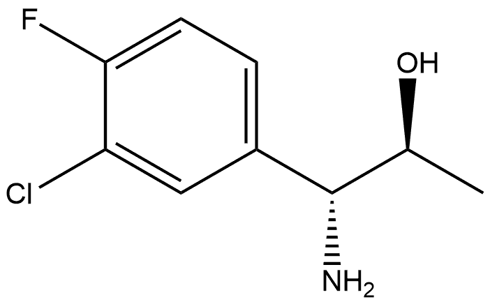 (1R,2S)-1-AMINO-1-(3-CHLORO-4-FLUOROPHENYL)PROPAN-2-OL 구조식 이미지