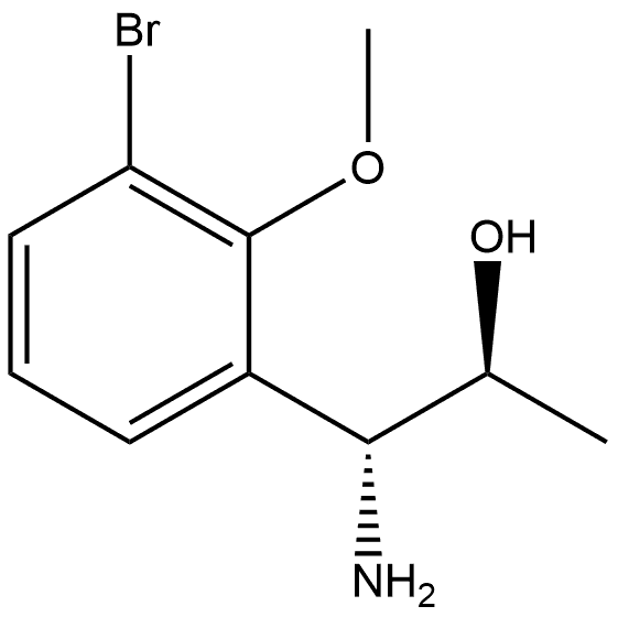 (1R,2S)-1-AMINO-1-(3-BROMO-2-METHOXYPHENYL)PROPAN-2-OL 구조식 이미지