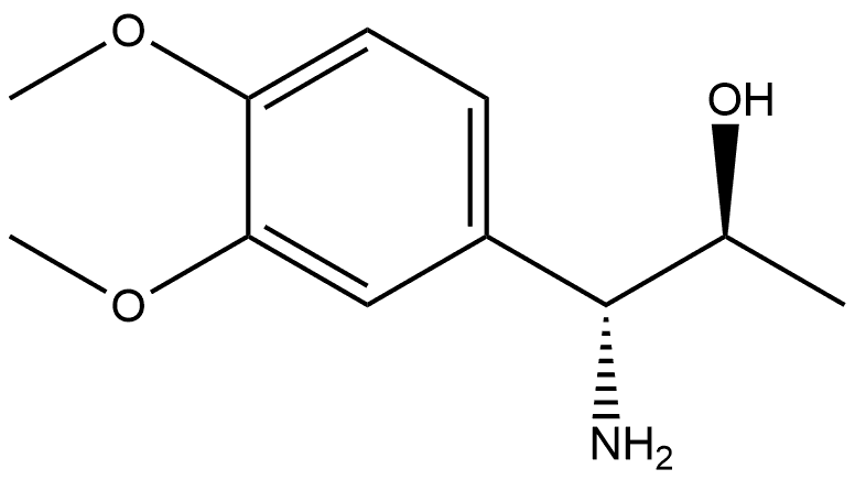 (1R,2S)-1-AMINO-1-(3,4-DIMETHOXYPHENYL)PROPAN-2-OL Structure