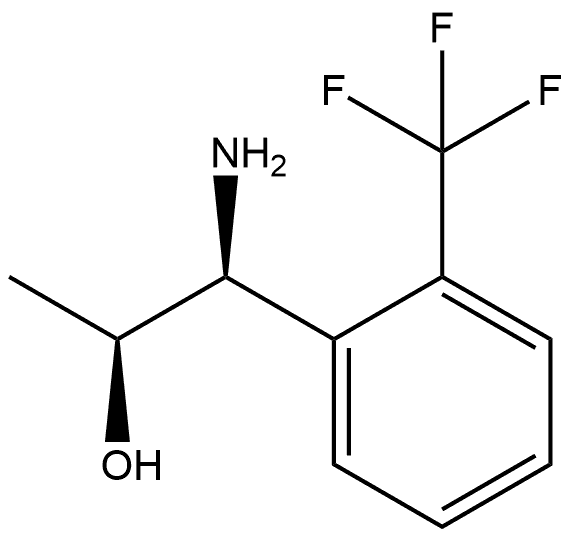 (1S,2S)-1-AMINO-1-[2-(TRIFLUOROMETHYL)PHENYL]PROPAN-2-OL Structure