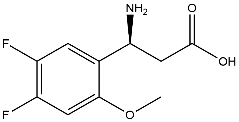 (3S)-3-amino-3-(4,5-difluoro-2-methoxyphenyl)propanoic acid Structure