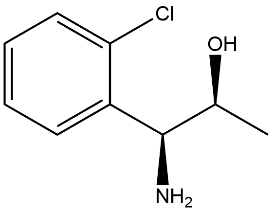 (1S,2S)-1-AMINO-1-(2-CHLOROPHENYL)PROPAN-2-OL Structure