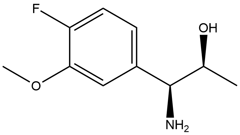 (1S,2S)-1-AMINO-1-(4-FLUORO-3-METHOXYPHENYL)PROPAN-2-OL Structure