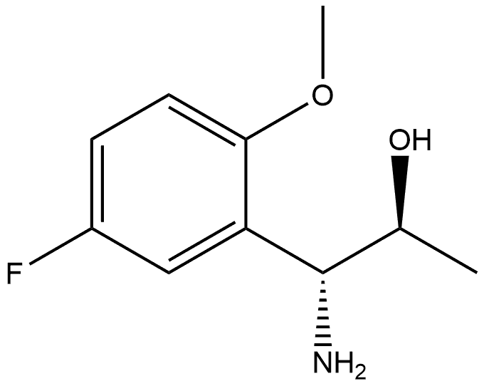 (1R,2S)-1-AMINO-1-(5-FLUORO-2-METHOXYPHENYL)PROPAN-2-OL Structure