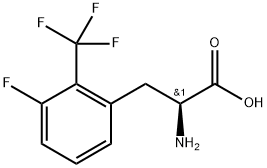 (2S)-2-amino-3-[3-fluoro-2-(trifluoromethyl)phenyl]propanoic acid Structure