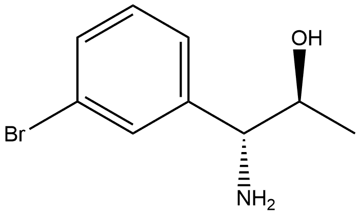 (1R,2S)-1-AMINO-1-(3-BROMOPHENYL)PROPAN-2-OL Structure