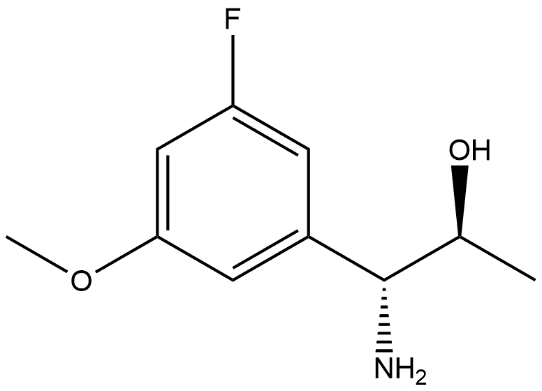 (1R,2S)-1-AMINO-1-(3-FLUORO-5-METHOXYPHENYL)PROPAN-2-OL Structure