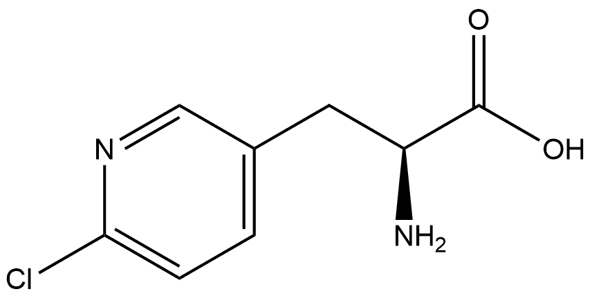 3-Pyridinepropanoic acid, α-amino-6-chloro-, (αS)- Structure