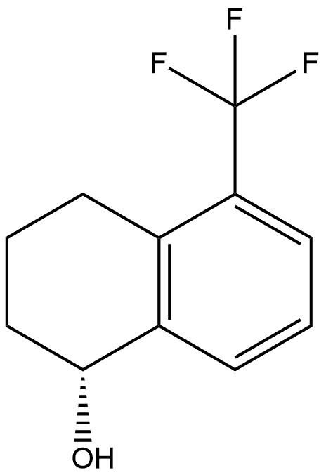 (R)-5-(trifluoromethyl)-1,2,3,4-tetrahydronaphthalen-1-ol Structure