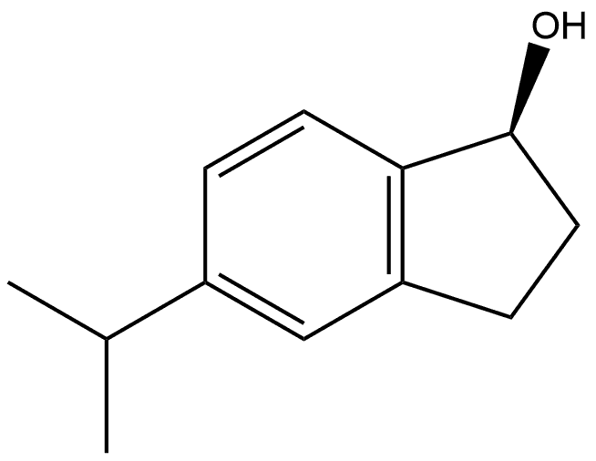 (S)-2,3-Dihydro-5-(1-methylethyl)-1H-inden-1-ol Structure