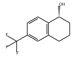 1-Naphthalenol, 1,2,3,4-tetrahydro-6-(trifluoromethyl)-, (1R)- 구조식 이미지