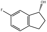 1H-Inden-1-ol, 6-fluoro-2,3-dihydro-, (1R)- 구조식 이미지