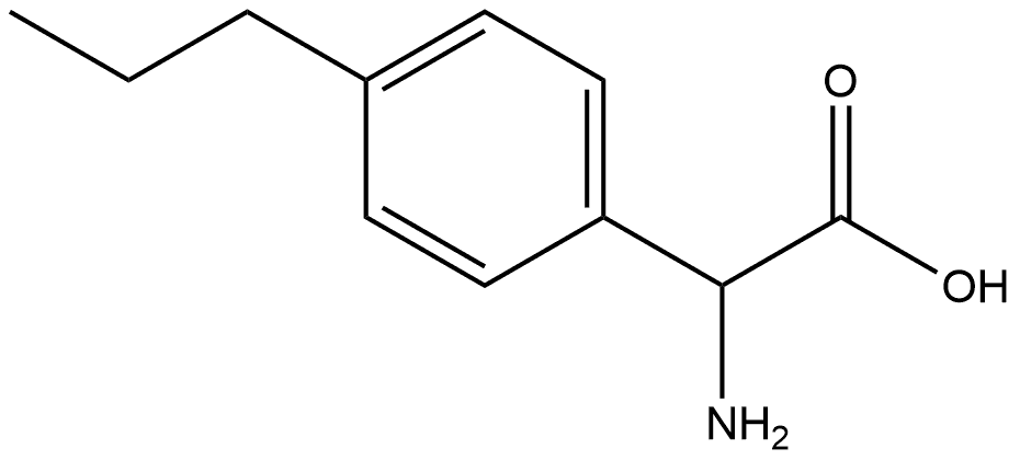 2-amino-2-(4-propylphenyl)acetic acid Structure