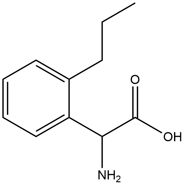 2-amino-2-(2-propylphenyl)acetic acid Structure