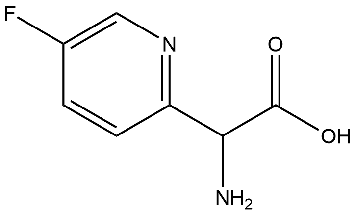 2-Pyridineacetic acid, α-amino-5-fluoro- 구조식 이미지