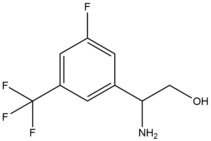 Benzeneethanol, β-amino-3-fluoro-5-(trifluoromethyl)- 구조식 이미지
