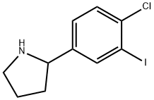 2-(4-chloro-3-iodophenyl)pyrrolidine 구조식 이미지