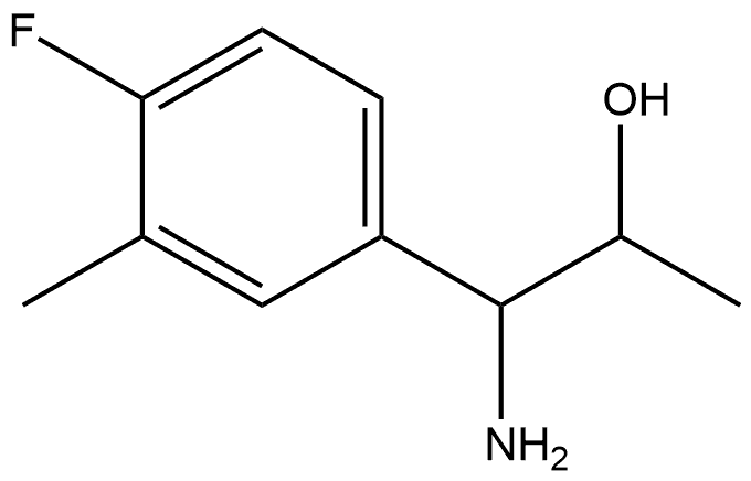 1-AMINO-1-(4-FLUORO-3-METHYLPHENYL)PROPAN-2-OL Structure