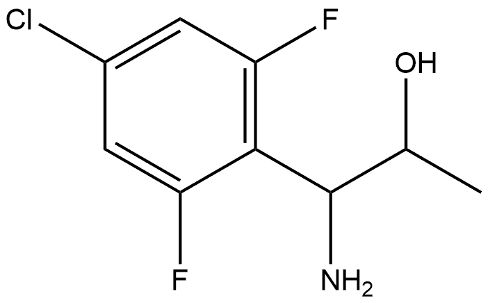 1-AMINO-1-(4-CHLORO-2,6-DIFLUOROPHENYL)PROPAN-2-OL Structure