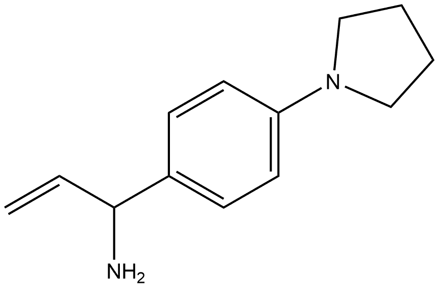 1-[4-(Pyrrolidin-1-YL)phenyl]prop-2-EN-1-amine Structure