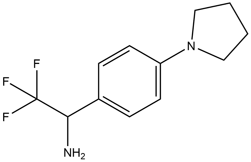 2,2,2-Trifluoro-1-(4-(pyrrolidin-1-YL)phenyl)ethanamine Structure