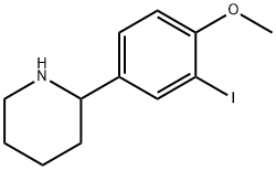 2-(3-iodo-4-methoxyphenyl)piperidine Structure