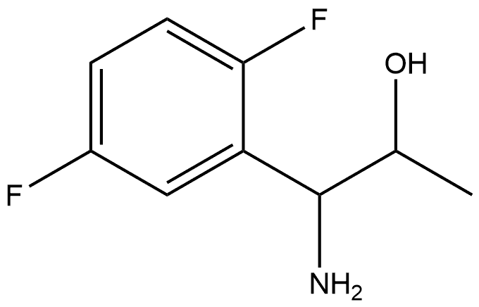 1-AMINO-1-(2,5-DIFLUOROPHENYL)PROPAN-2-OL Structure