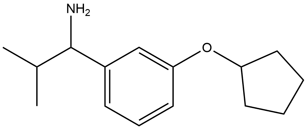 1-(3-CYCLOPENTYLOXYPHENYL)-2-METHYLPROPYLAMINE Structure