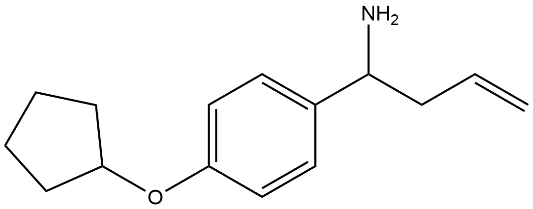 1-(4-Cyclopentyloxyphenyl)but-3-enylamine Structure