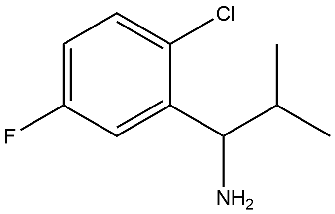 1-(2-Chloro-5-fluorophenyl)-2-methylpropan-1-amine Structure