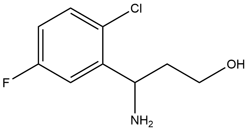 3-Amino-3-(2-chloro-5-fluorophenyl)propan-1-OL Structure