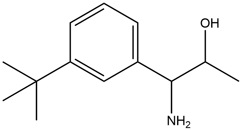 1-Amino-1-(3-tert-butylphenyl)propan-2-OL Structure