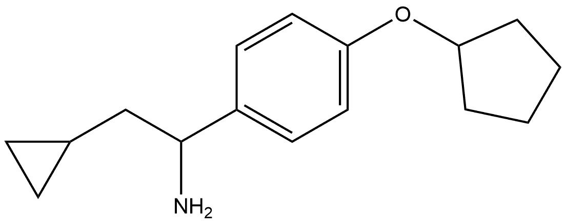 1-(4-Cyclopentyloxyphenyl)-2-cyclopropylethylamine Structure