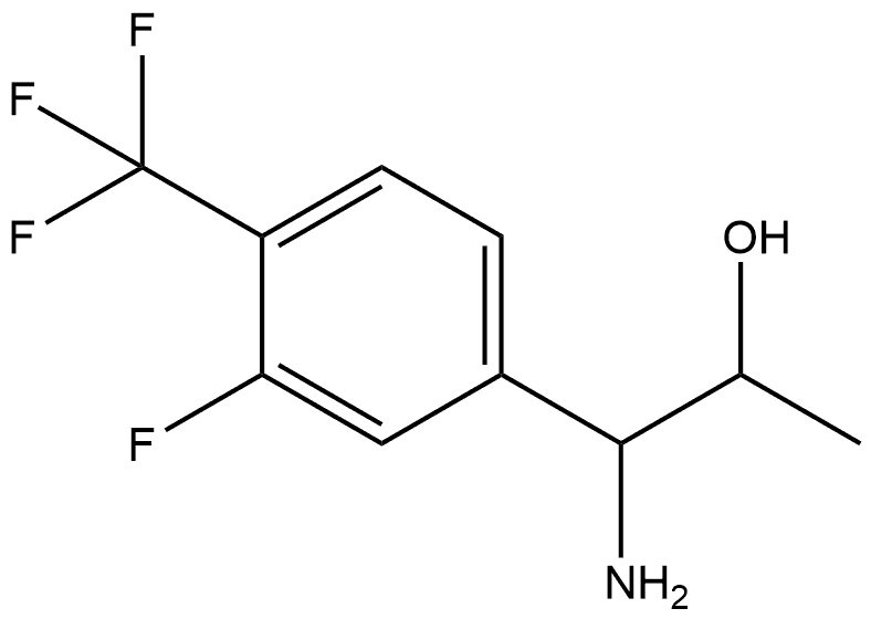 1-AMINO-1-[3-FLUORO-4-(TRIFLUOROMETHYL)PHENYL]PROPAN-2-OL Structure