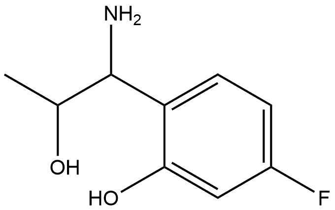 2-(1-AMINO-2-HYDROXYPROPYL)-5-FLUOROPHENOL Structure