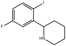 2-(5-fluoro-2-iodophenyl)piperidine Structure