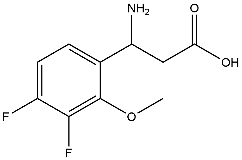 3-amino-3-(3,4-difluoro-2-methoxyphenyl)propanoic acid Structure