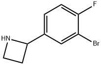 Azetidine, 2-(3-bromo-4-fluorophenyl)- 구조식 이미지
