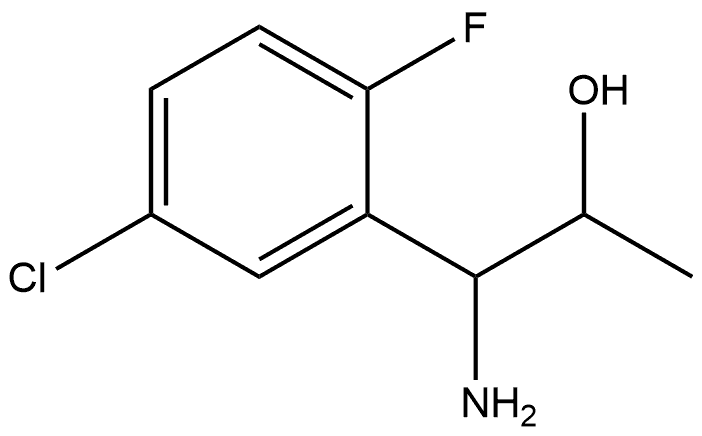 1-AMINO-1-(5-CHLORO-2-FLUOROPHENYL)PROPAN-2-OL Structure