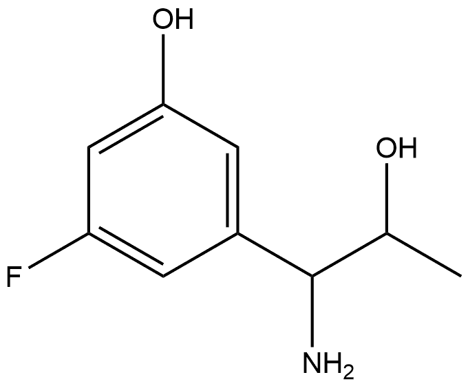 3-(1-AMINO-2-HYDROXYPROPYL)-5-FLUOROPHENOL Structure