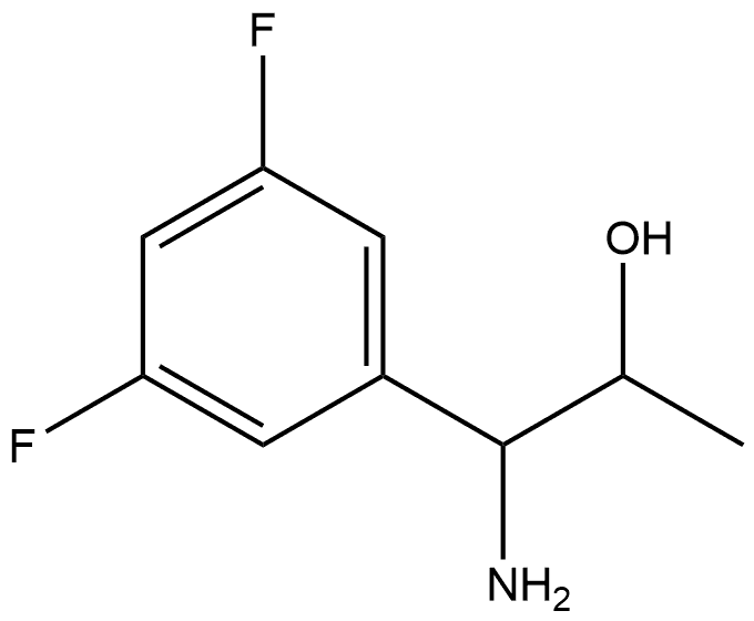 1-AMINO-1-(3,5-DIFLUOROPHENYL)PROPAN-2-OL Structure